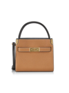 Tory Burch Women's Petite Lee Radziwill Double Bag In Tiger's Eye/gold