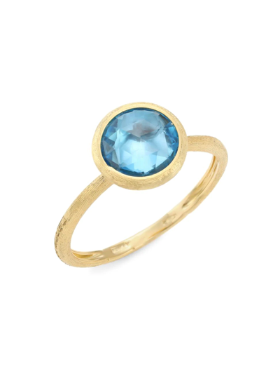 Marco Bicego Women's Jaipur Color Small 18k Yellow Gold & London Blue Topaz Stackable Ring