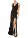 Mac Duggal Ruched Sleeveless Jersey Gown In Midnight