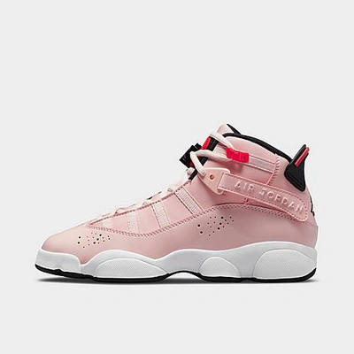 Nike Jordan Girls' Big Kids' Air 6 Rings Basketball Shoes In Atmosphere/infrared 23/black/white