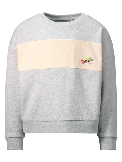 Ao76 Kids Sweatshirt For Girls In Grigio