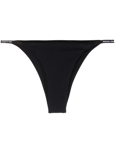 Heron Preston Logo Patch Bikini Bottoms In Black