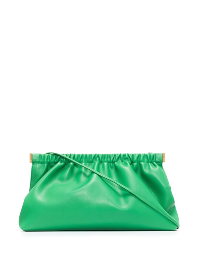 Nanushka The Bar Vegan-leather Clutch Bag In Green