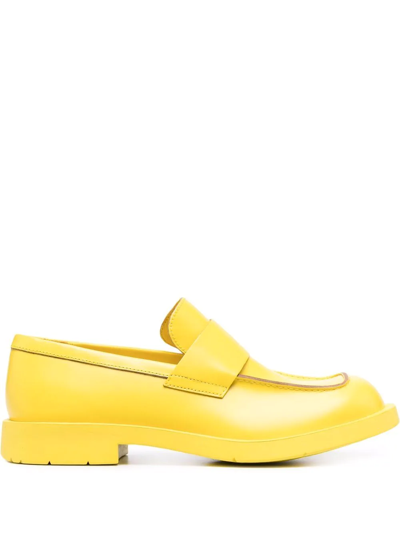 Camperlab Square-toe Slip-on Shoes In Yellow