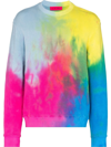 THE ELDER STATESMAN REFLECTION TIE-DYE JUMPER