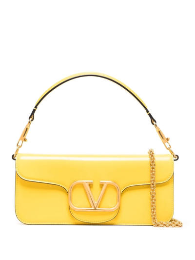 Valentino Garavani Vlogo Clutch Bag In Yellow