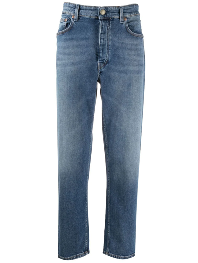 Won Hundred Tapered Organic Cotton-blend Jeans In Blue