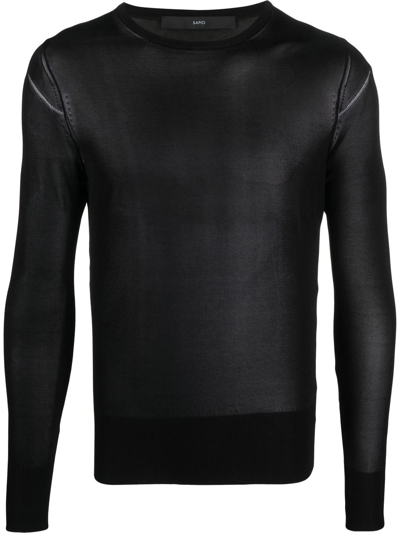 Sapio Long Sleeve Jumper In Schwarz