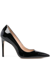 STUART WEITZMAN HIGH-SHINE FINISH PUMPS