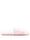 Versace Terry Cotton Logo-print Slippers In Pink