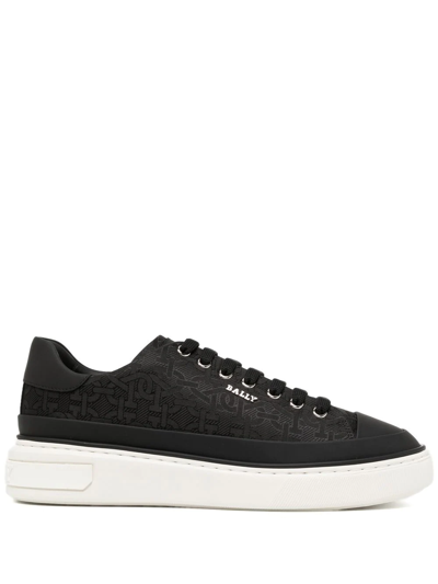 Bally Maily Platform Low-top Sneakers In Black