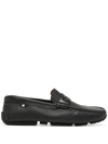 BALLY SLIP-ON LEATHER LOAFERS
