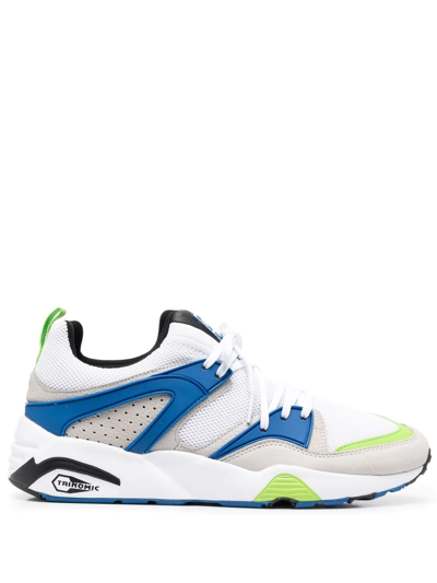 Puma Blaze Of Glory Reverse Classics Sneakers In White,blue