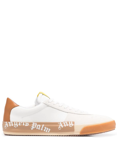 Palm Angels Panelled Low-top Sneakers In White