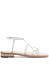 LOW CLASSIC OPEN-TOE LEATHER SANDALS