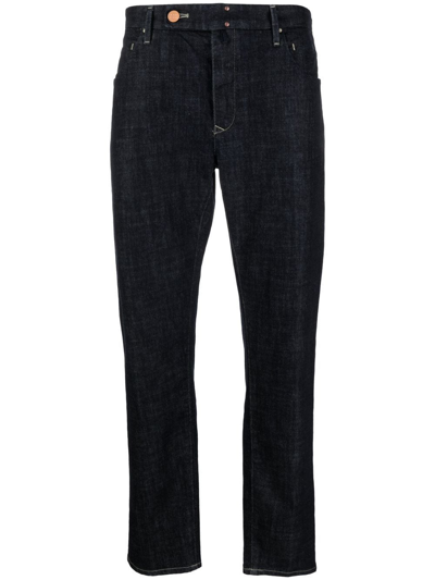 Incotex Mid-rise Straight-leg Jeans In Black