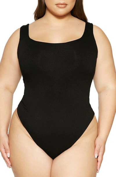 Naked Wardrobe Tank Bodysuit In Black