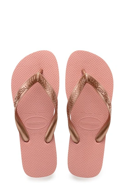 Havaianas Top Tiras Flip Flop In Rose Nude