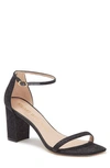 Stuart Weitzman Nudistcurve 75 Block Heel Sandal In Black