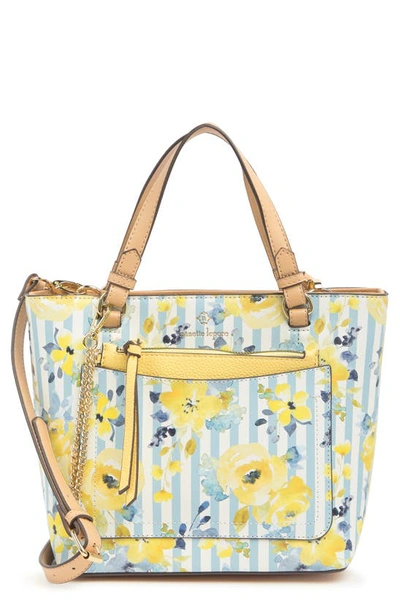 Nanette Lepore Printed Satchel With Removable Wristlet In Stripe Floral