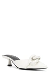 Torgeis Arboricola Chain Kitten Heel Mule In White