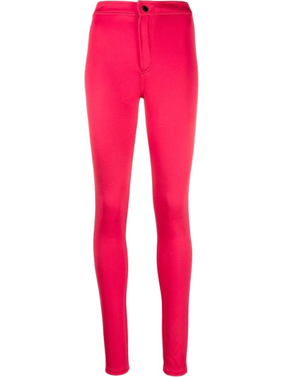 Saint Laurent Skinny-leg Trousers In Red