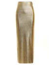 Tom Ford Glossy Metallic Maxi Skirt In Gold