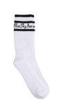 Blue Sky Inn Logo Ribbed Cotton Blend Socks In White