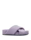 Jil Sander Purple Oversized Wrapped Sandals In Dark Pink Lillac