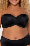 CURVY COUTURE STRAPLESS UNDERWIRE PUSH-UP BRA