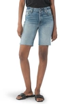 Kut From The Kloth Margot High Waist Cutoff Denim Bermuda Shorts In Positive