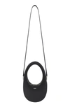 Coperni Mini Swipe Leather Crossbody Bag In Black