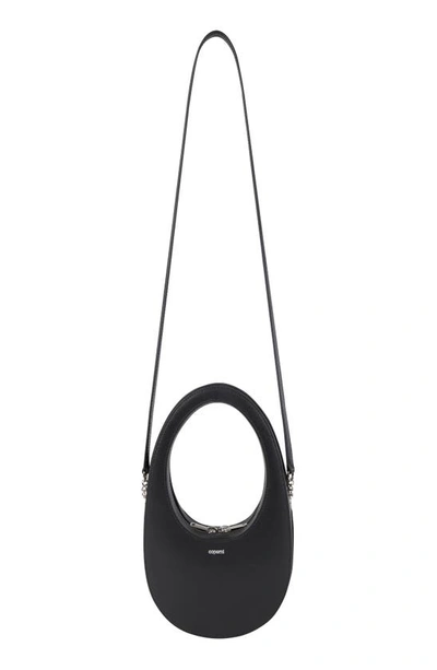 Coperni Mini Swipe Leather Crossbody Bag In Black