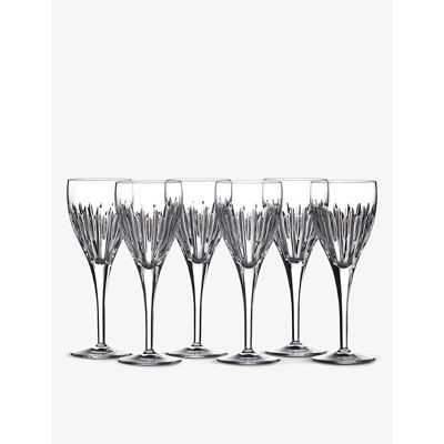 Waterford Mara Set Of 6 Lead Crystal Wine Glasses In Oxford