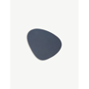 Lind Dna Nupo Curve Leather Coaster In Dark Blue