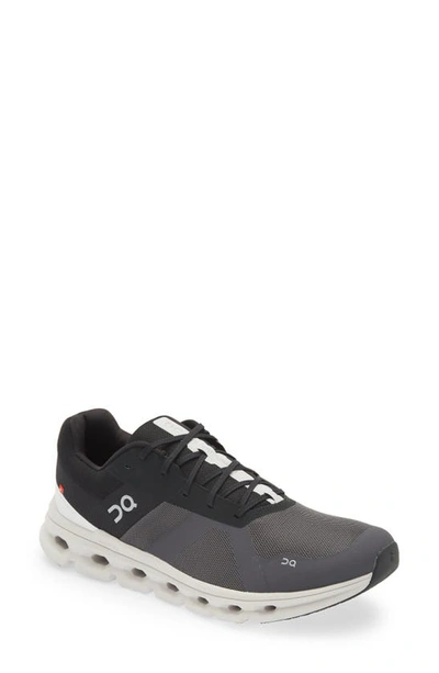 On Cloudrunner Running Shoe In Black