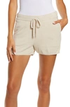Barefoot Dreams Cozychic Ultra Lite Rib-knit Lounge Shorts In Stone