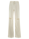 Closed Edison Distressed Jeans In Cream