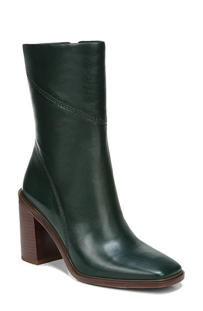 Franco Sarto Stevie Mid Shaft Boot In English Green Leather