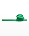 Kate Spade Bikini Bow Neoprene Slides In Green