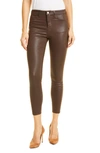 Lagence L'agence Marguerite Skinny Jeans In Espresso Coated