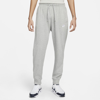 Nike Sportswear Club Tapered Logo-embroidered Cotton-jersey Sweatpants In Dk Grey Heather/white