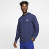 Nike Men's  Sportswear Club Jersey Pullover Hoodie In Blue