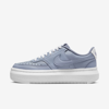 Nike Court Vision Alta Leather Platform Sneakers In Ashen Slate-blue In Grey