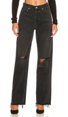 Grlfrnd Bella Low Rise Boyfriend In Black
