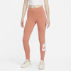 Nike Women's  Sportswear Essential High-waisted Logo Leggings In Orange