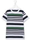 FAY STRIPE-PRINT COTTON T-SHIRT