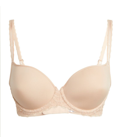 Wacoal Lace-trim Raffine Contour Bra In Nude