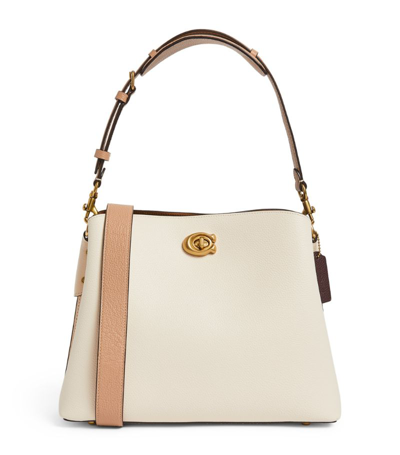 Coach Leather Willow Bucket Bag In Ivory