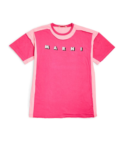 Marni Graphic Logo T-shirt (4-14 Years) In Pink